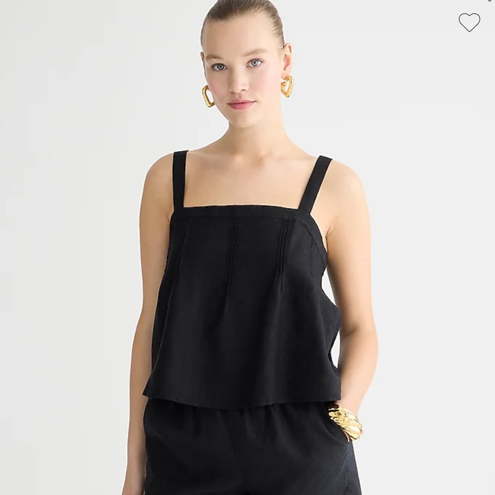 J.Crew Bow-Back linen‎ top